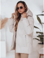 Dámska zimná bunda SALVONA light beige quilted FashionStreet TY5004