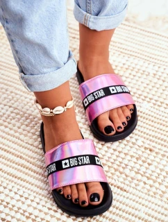 Dámské Nazouváky Big Star Růžové model 21537242 - Big Star Shoes