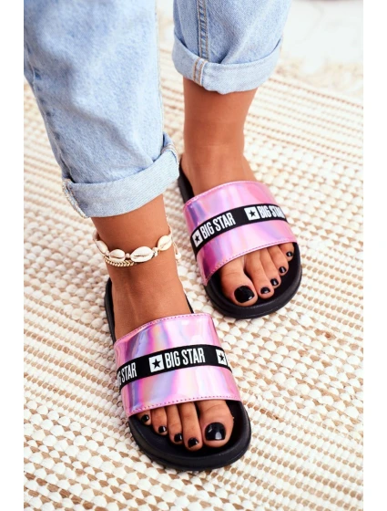 Dámské Nazouváky Big Star Růžové model 21537242 - Big Star Shoes