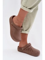 Dámské pantofle Chodaki pěnové Big Star TT274A085 hnědé