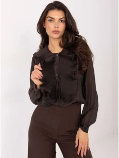 Koszula IT KS model 21795588 ciemny brązowy - FPrice