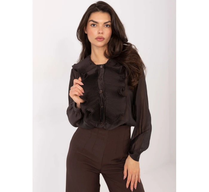 Koszula IT KS model 21795588 ciemny brązowy - FPrice