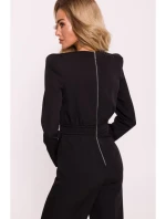 M811 Kombinéza s polstrovanými ramenami - čierna