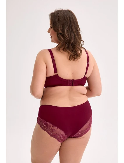 Poloměkká podprsenka BSM  Maxi Maroon model 21780935 - Gaia