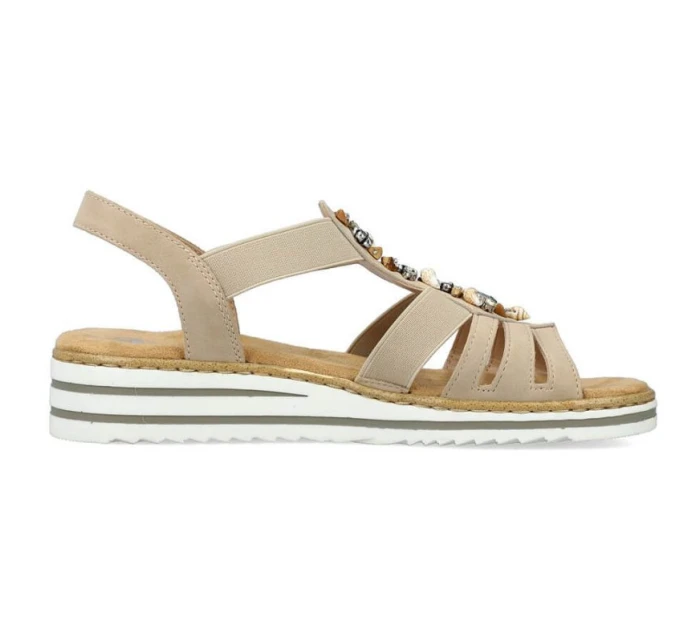 Pohodlné sandále Rieker W RKR680 beige