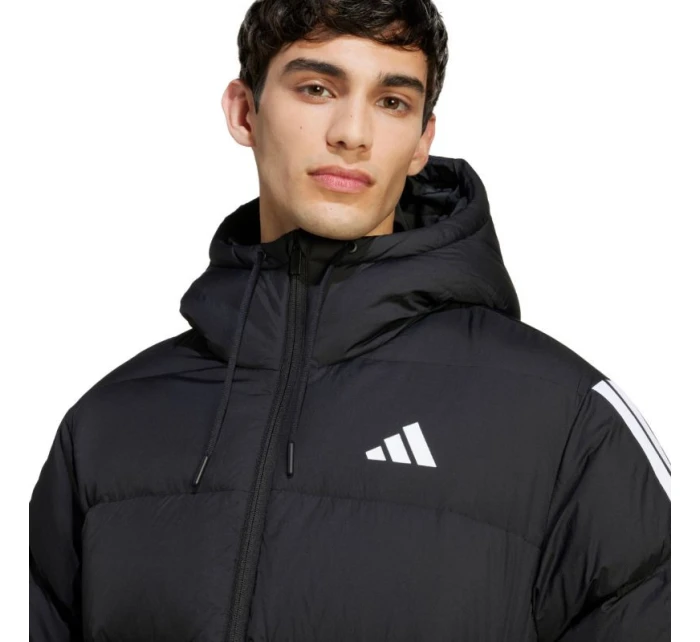 Adidas Essentials Climawarm 3 Stripes Puffer Hooded M JM4165 Pánska bunda