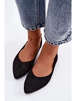 Balerínky Eco Suede Black Lelisa