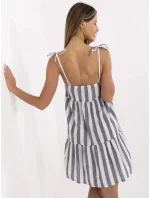 Šaty LK SK 507684.14 tmavo modrá a biela