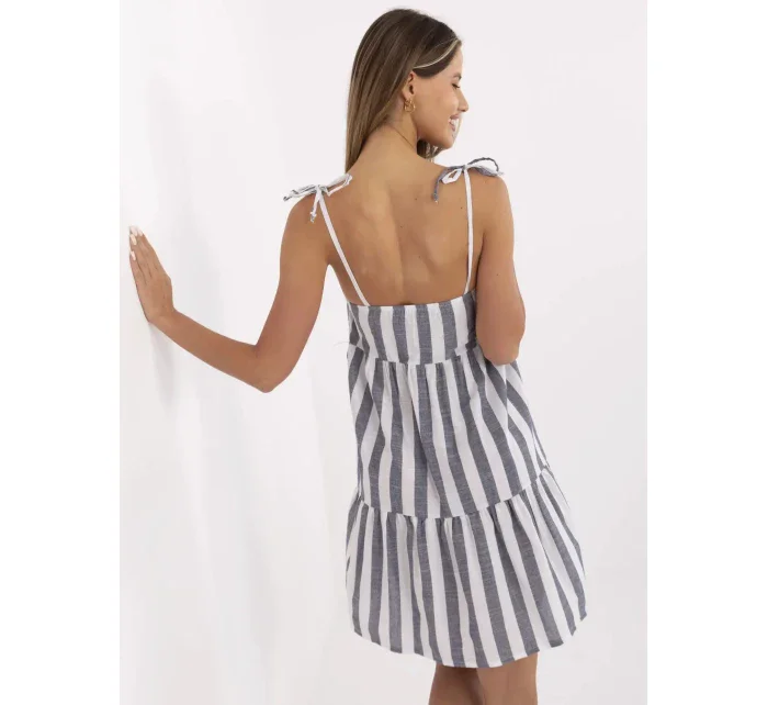 Šaty LK SK 507684.14 tmavo modrá a biela