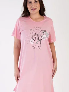 Dámska nočná košeľa s krátkym rukávom Butterfly