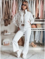 Dámská krátká oboustranná vesta bílá Dstreet model 21984356 - FashionStreet