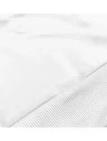 Dámska tenká krátka mikina biela (8B938-1)