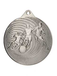 KOVOVÁ MEDAILA FUTBAL FI 70 MMC3070 - STRIEBORNÁ