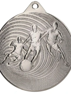 KOVOVÁ MEDAILA FUTBAL FI 70 MMC3070 - STRIEBORNÁ