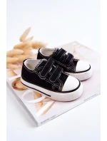 Dziecięce Trampki Na Rzepy Czarne Bernie Dziecięce Trampki Na Rzepy Czarne Bernie