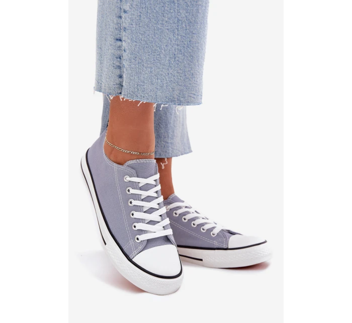 Damskie Klasyczne Trampki Niebieskie Omerta