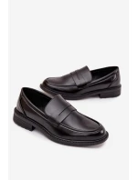 Pánské mokasíny z eko kůže černé model 21747706 - Boto