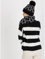 Tunelový šál AT KM CM 333 biela a čierna