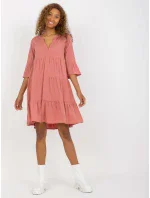 Šaty model 17523886 tmavě růžové - FPrice