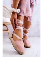 Dámské elegantní espadrilky Big Star - světle růžové Dámské elegantní espadrilky Big Star - světle růžové