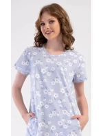 Dámske šaty Nature home modro-biele - Vienetta Dámske šaty Nature home modro-biele - Vienetta