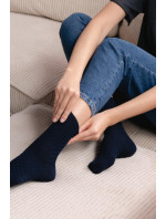 Dámske ponožky bez potlače 125 kockovaný vzor