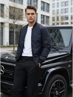 FashionStreet tmavomodrá pánska bunda bomber TX4424