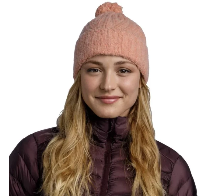 Pletená čepice Beanie W model 19408304 - Buff Pletená čepice Beanie W model 19408304 - Buff