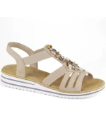 Pohodlné sandále Rieker W RKR680 beige