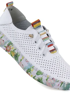 Dámské kožené polobotky bílé Artiker model 22060088