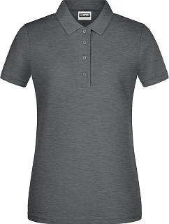 Dámské piqué polo z bio bavlny 02. black heather model 22534211 - Daiber