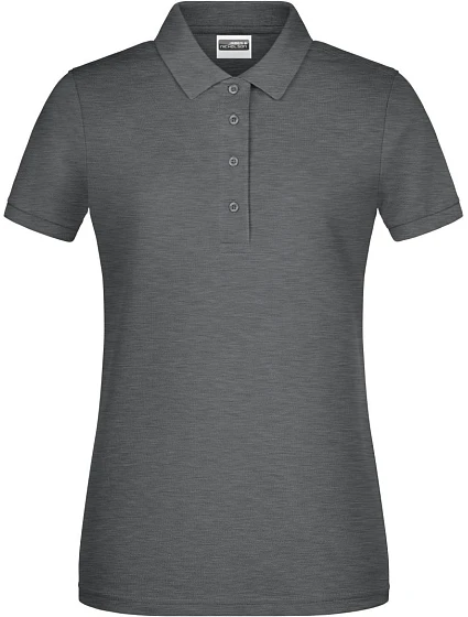 Daiber 8009 Dámske polo tričko z bio bavlny 02.8009 čierna melírovaná Daiber 8009 Dámske polo tričko z bio bavlny 02.8009 čierna melírovaná