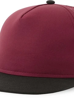 Atlantis Headwear Bank Five-S 5-panelová čiapka 33.0232 bordová/čierna