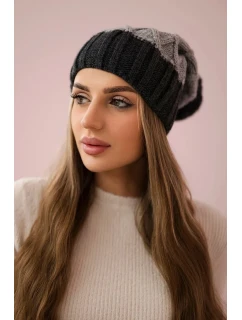 Milano fleecová čiapka K203 svetlo šedá + grafitová