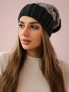 Milano fleecová čiapka K203 svetlo šedá + grafitová