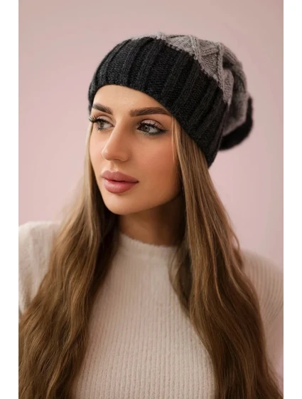 Milano fleecová čiapka K203 svetlo šedá + grafitová