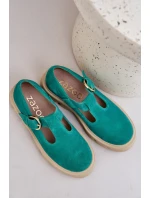 Semišové Polobotky S  Zelené model 21683963 - Zazoo