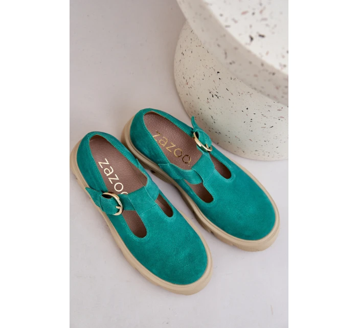 Semišové Polobotky S  Zelené model 21683963 - Zazoo