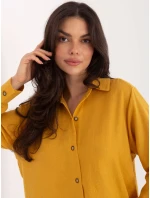 Košeľa LK KS 510109.70 tmavo žltá