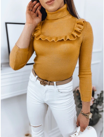 Dámsky sveter NOAH yellow FashionStreet MY1408 Dámsky sveter NOAH yellow FashionStreet MY1408