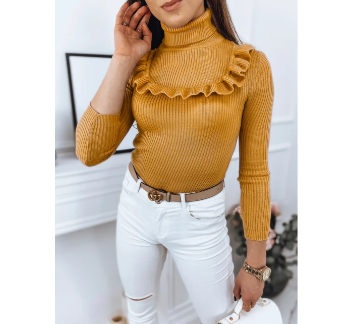 Dámsky sveter NOAH yellow FashionStreet MY1408 Dámsky sveter NOAH yellow FashionStreet MY1408