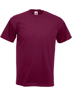 Tričko Fruit of the Loom Super Premium T 16.1044, bordová