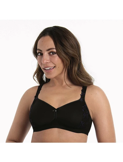 Suzette mäkké podprsenky s kosticami 5256 čierna - RosaFaia