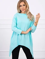 Mikina s potlačou bicykla mätová