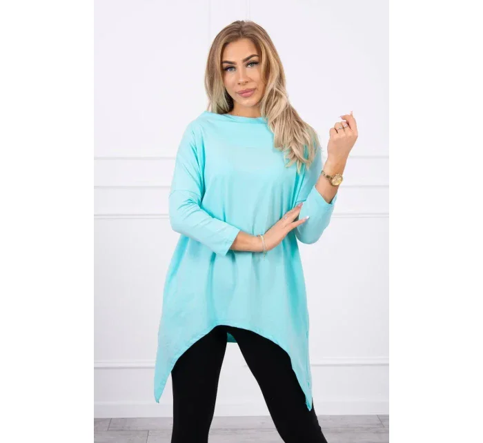 Mikina s potlačou bicykla mätová