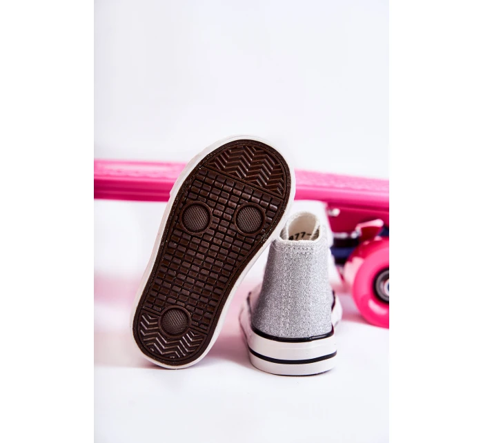 Dětské vysoké tenisky stříbrný model 21587233 - Boto