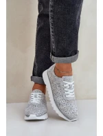 Semišové Vzorované Sportovní Boty Na Platformě S D&A Stříbrné model 21686203 - S.Barski