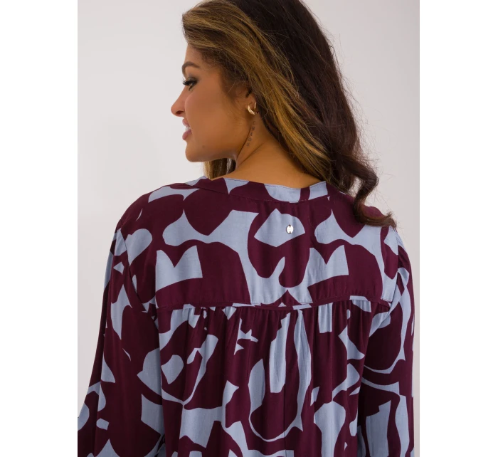 Bluzka model 20235229 bordowy - FPrice Bluzka model 20235229 bordowy - FPrice