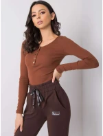 Blúzka RV BZ 6065.80P tmavohnedá