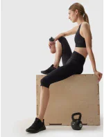 Dámske 3/4 legíny 4F - čierne Dámske 3/4 legíny 4F - čierne